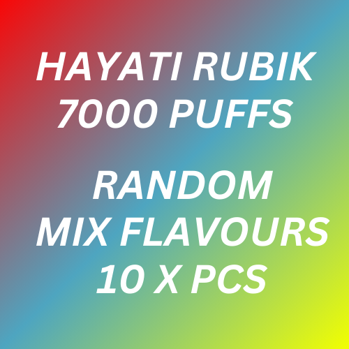 Hayati Rubik 7000 (Mix Flavours Random) - Pack of 5